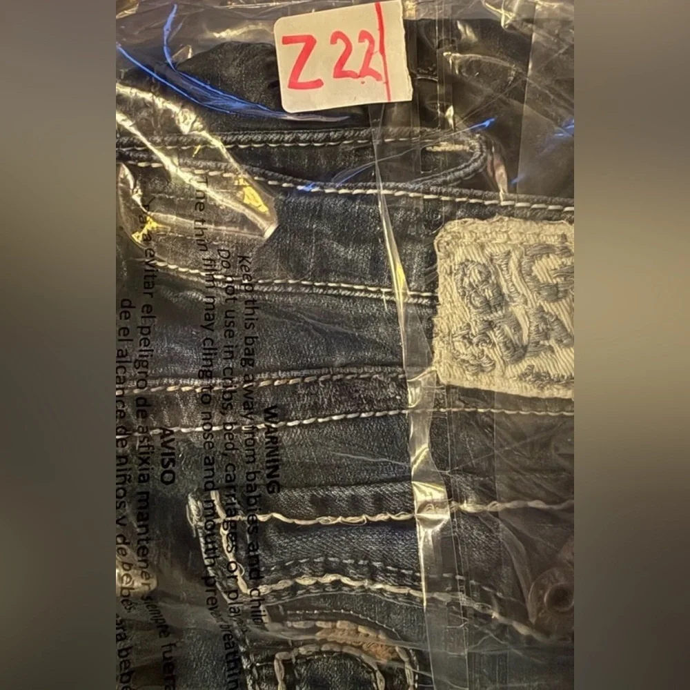 Big Star Maddie Bermuda Denim Shorts Sz26 Medium Wash Western - Picture 12 of 12